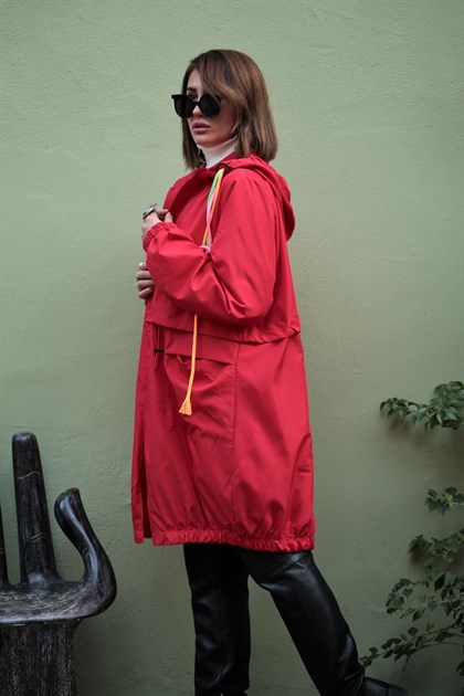 Red Rainbow Jacket - Saman Butik | Shop Online Red Rainbow Jacket