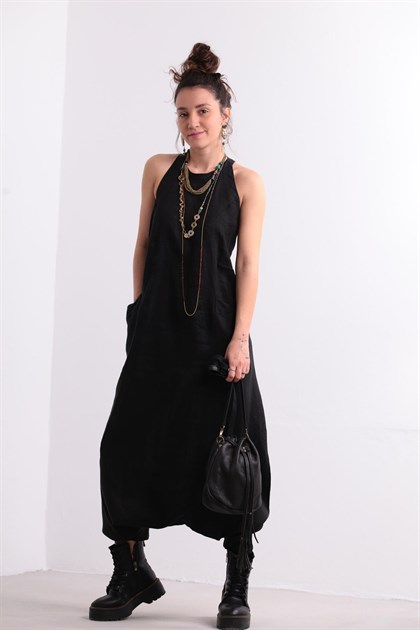 Linen Su Overall - Şaman Butik | Boho Fashion Linen Su Overall