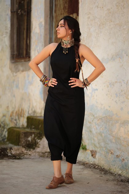Siyah Su Tulum - Şaman Butik  - Bohem Giyim ve Aksesuar | Kadın & Erkek Siyah Su Tulum