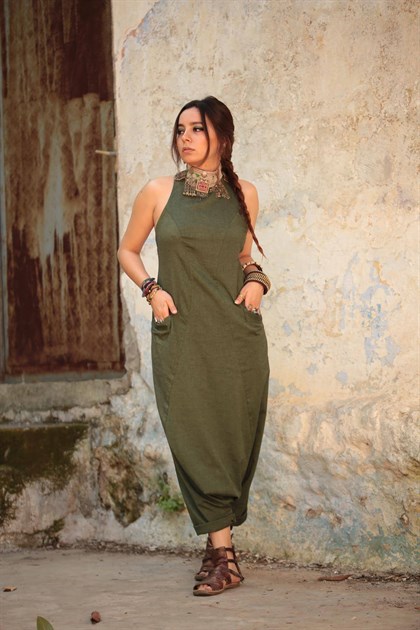 Yeşil Su Tulum - Şaman Butik  - Bohem Giyim ve Aksesuar | Kadın & Erkek Yeşil Su Tulum